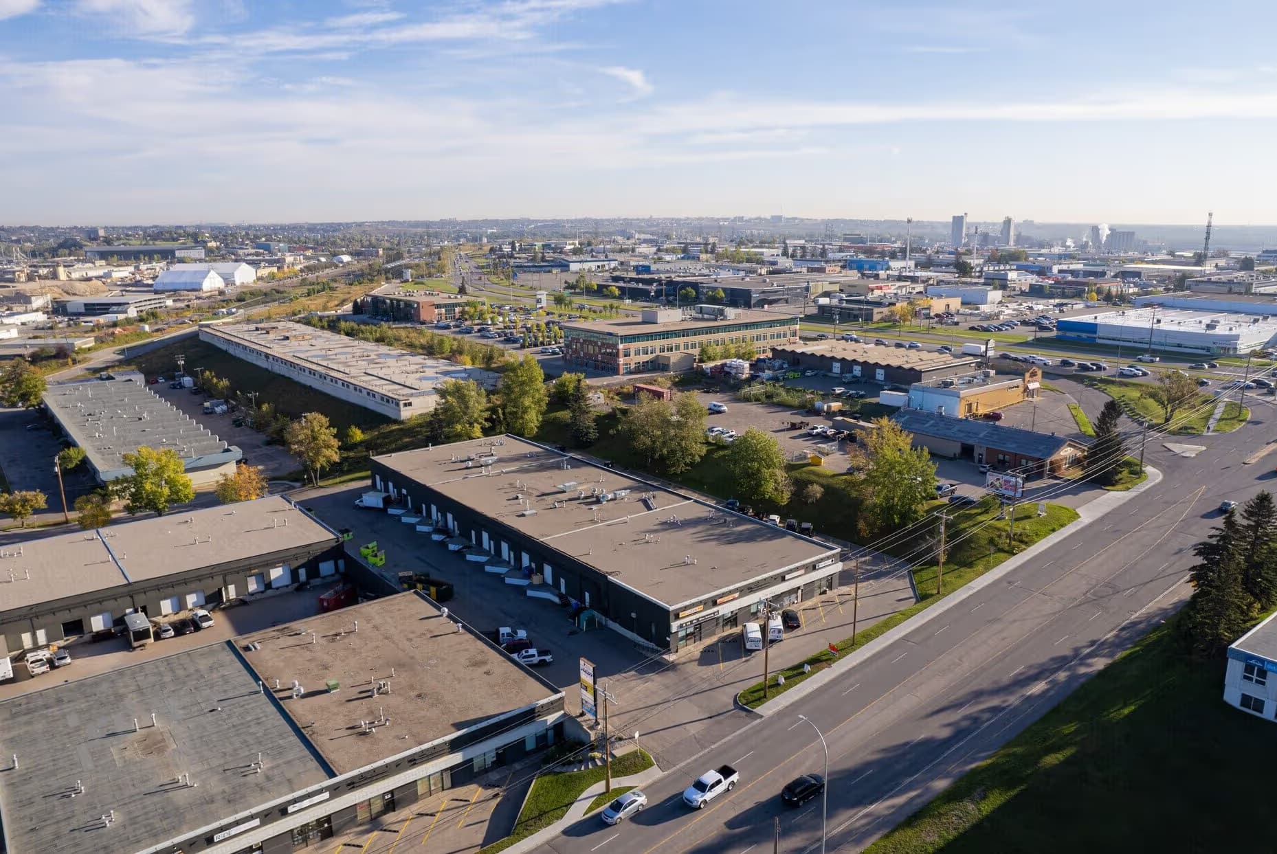 Drone Image of property & bays with adjoining streets